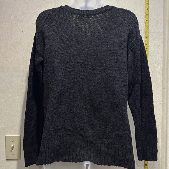 Justice Black Sweater with Sequin Unicorn - Picture 3 of 4